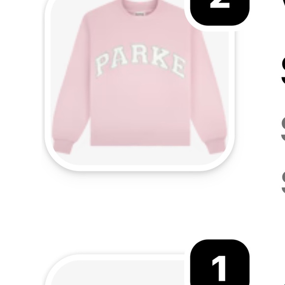 Parke Women's Light Pink Crew Neck Sweater - Picture 5 of 5